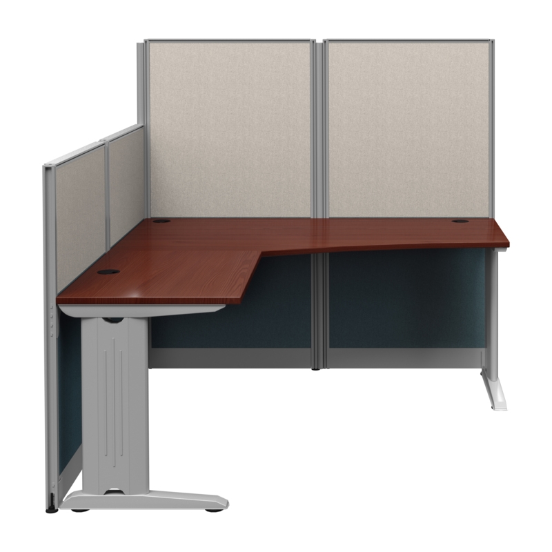 Regency 65W x 65D L-Workstation with Panel -Hansen Cherry