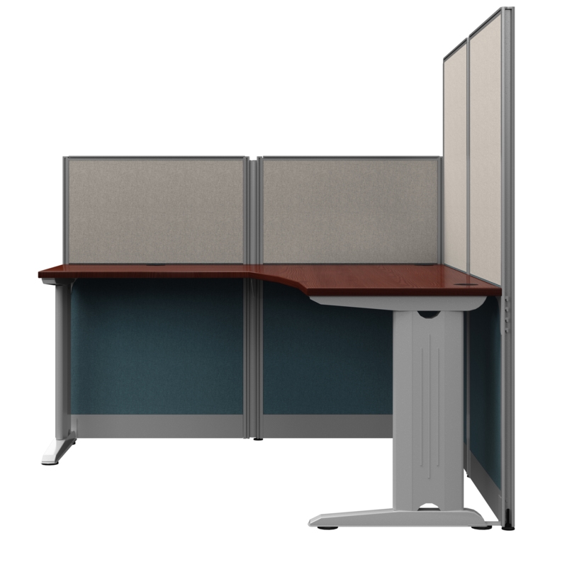 Regency 65W x 65D L-Workstation with Panel -Hansen Cherry