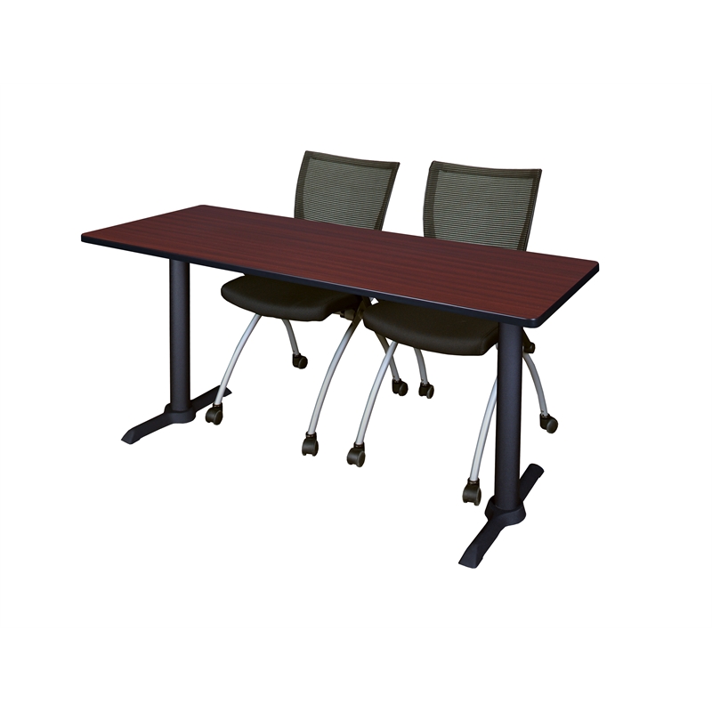 Regency Cain Rectangular Training Table in Mahogany