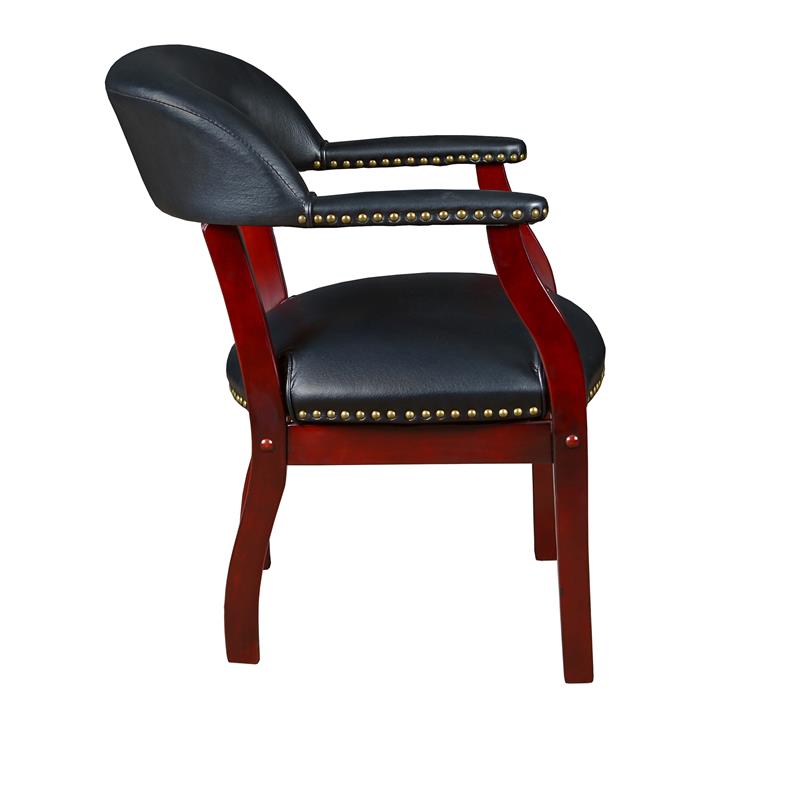 Regency Ivy League Captain Guest Chair in Black