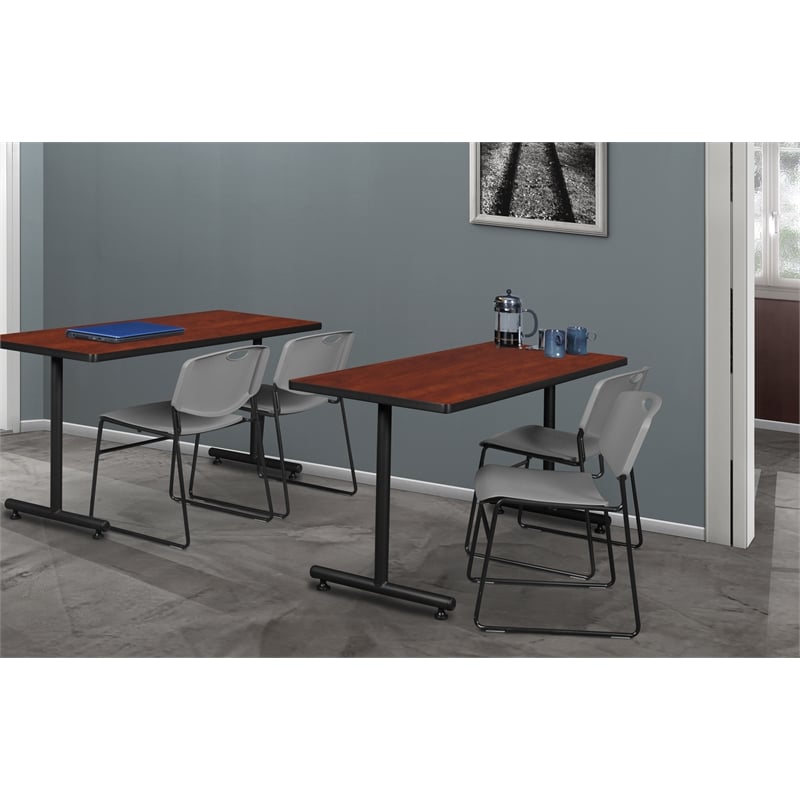Regency Kobe 48 Inch Rectangular Training Table in Cherry