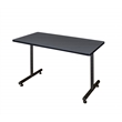 Regency Kobe 48 Inch Rectangular Training Table in Grey