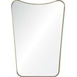 Renwil Tufa Modern Decorative Metal Frame Mirror in Gold Powder