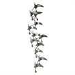 Renwil Murmuration Iron Wall Sculpture Art in Gray