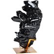 Renwil Modern Glamour Burnett Small Geode Sculpture in Black