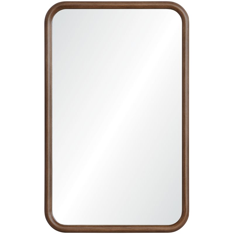 Renwil Authentic Eclectic Dickens Decorative Mirror in Walnut