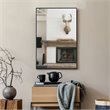 Renwil Authentic Eclectic Reynolds Decorative Mirror in Matte Black