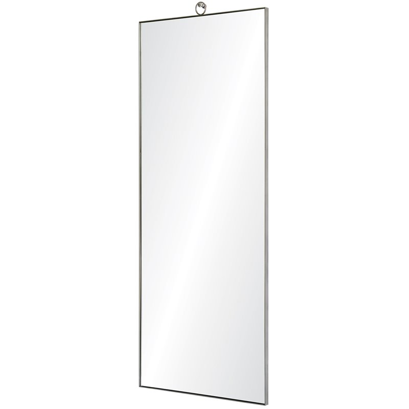 Renwil Modern Glamour Filbert Decorative Accent Mirror in Silver