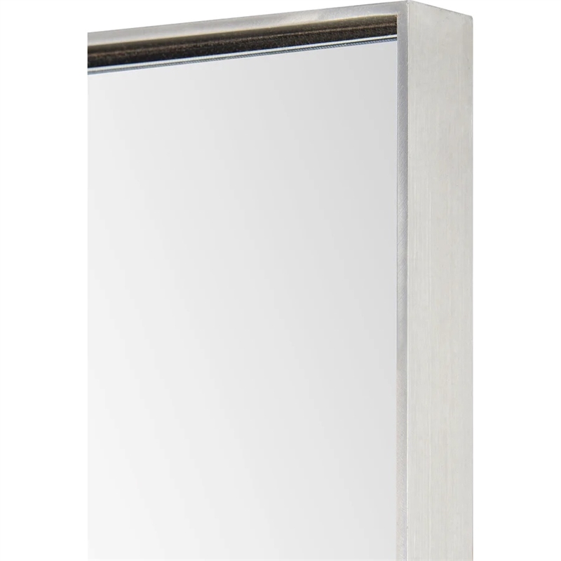 Renwil Modern Glamour Filbert Decorative Accent Mirror in Silver