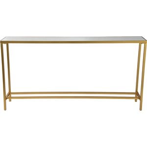 Renwil Modern Glamour Havana Mirrored Console Table in Gold Leaf