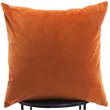 Renwil Modern Glamour Prato Velvet Throw Pillow in Orange