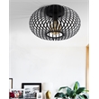 Renwil Ivy 1-Light Modern Metal & Glass Ceiling Fixture in Black