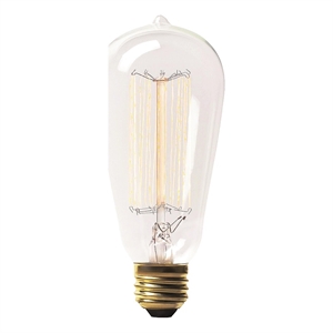 Renwil Retro 3-Light Modern Glass Light Bulb in Clear (Pack of 3)