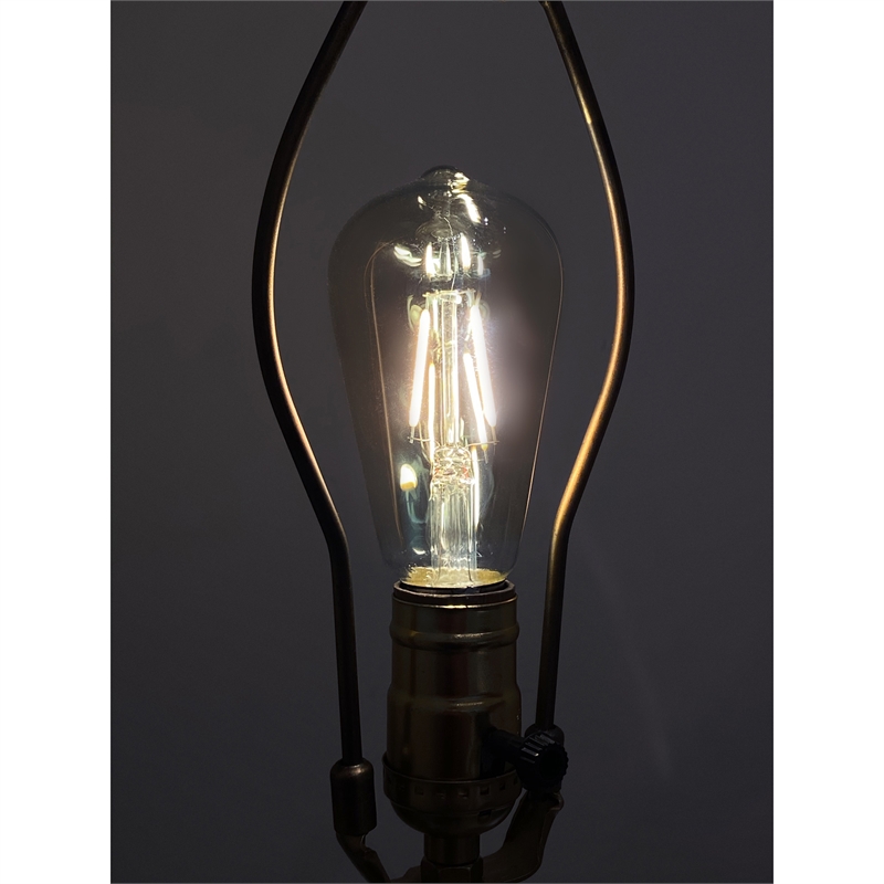 Renwil Timmons 3-Light Modern Glass LED Light Bulb in Clear (Pack of 3)
