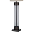 Renwil Meredith 1-Light Modern Glass & Metal Table Lamp in Clear