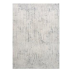 Renwil Ariella 60x84&quot Modern Fabric & Polyester Area Rug in Gray