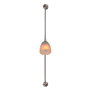 Renwil Ametrine 1-Light Modern Metal & Glass Wall Sconce in Nickel