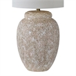 Renwil Wassily 1-Light Modern Ceramic & Linen Table Lamp in Cream