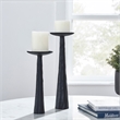 Tilde Indoor Aluminum Candle Holder Matte Black