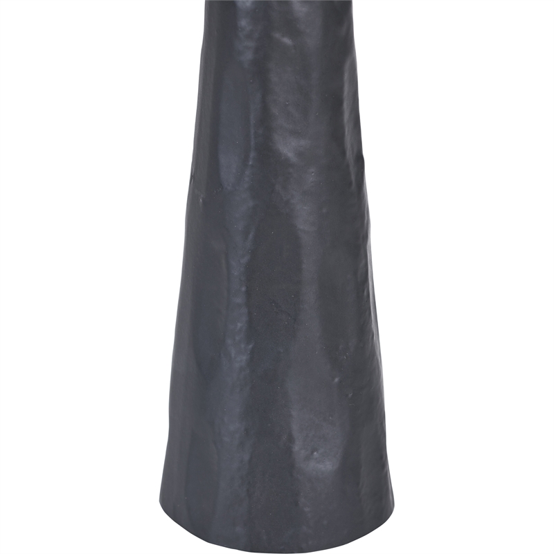 Tilde Indoor Aluminum Candle Holder Matte Black