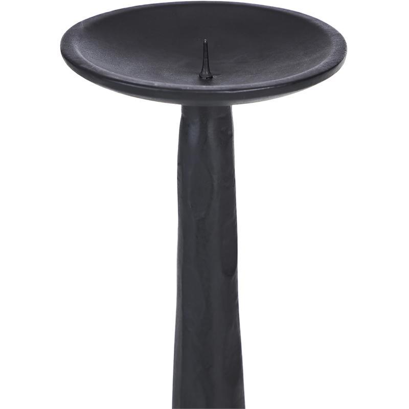 Tilde Indoor Aluminum Candle Holder Matte Black