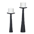 Tilde Indoor Aluminum Candle Holder Matte Black
