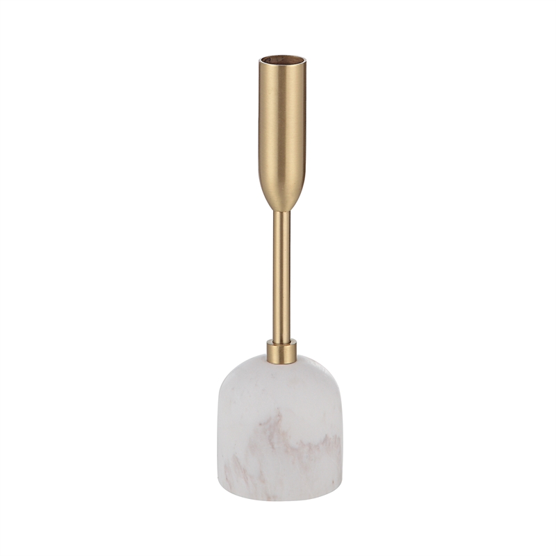 Marchesa Indoor Iron Set Of 3 Tapered Candle Holder Satin Brass