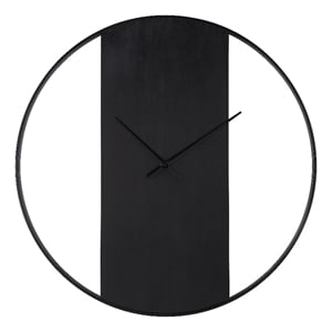 Romy Indoor Iron Wall Clock Matte Black