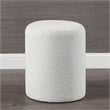 Corbin Indoor Boucle Ottoman Off White
