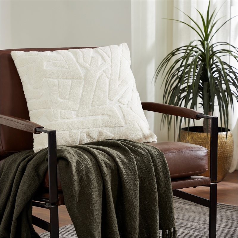 Merano 20X20 Indoor Pillow Ivory