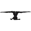 Mortal Indoor Aluminum Statue Matte Black