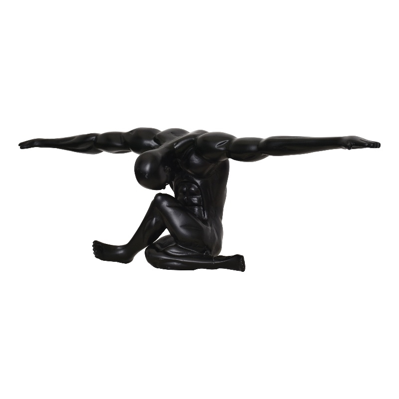 Mortal Indoor Aluminum Statue Matte Black