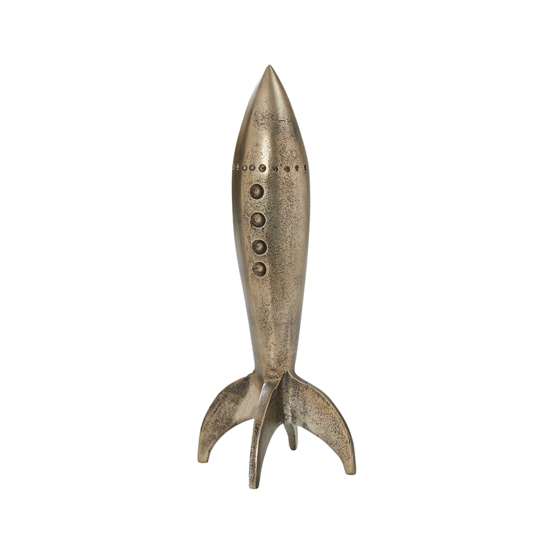 Brooks Indoor Cast Aluminum Statue Antique Brass