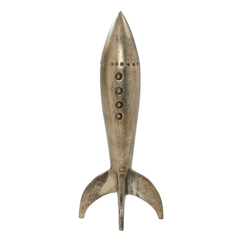 Brooks Indoor Cast Aluminum Statue Antique Brass