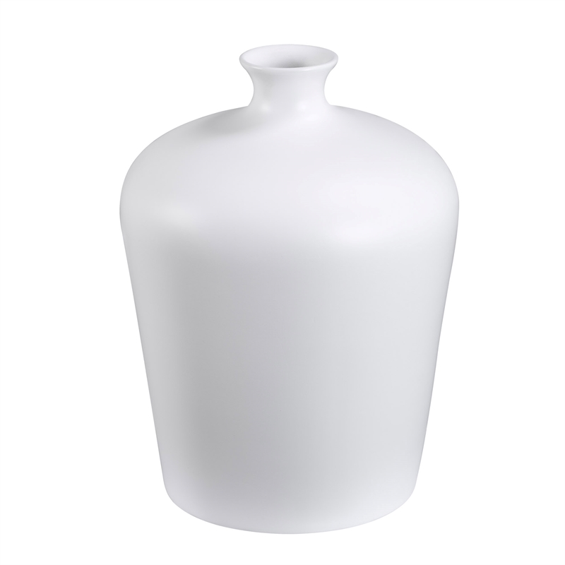 Alfano Indoor Ceramic Vase Matte White