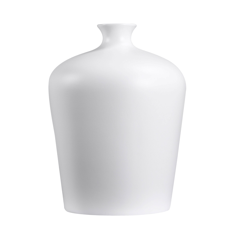 Alfano Indoor Ceramic Vase Matte White