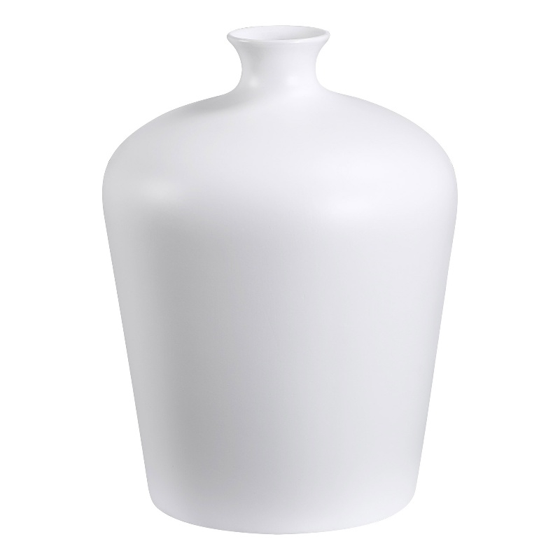 Alfano Indoor Ceramic Vase Matte White