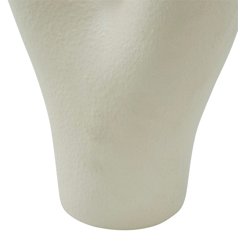 Wisteria Indoor Ceramic Stoneware Large Vase Textured Beige Semi-Gloss