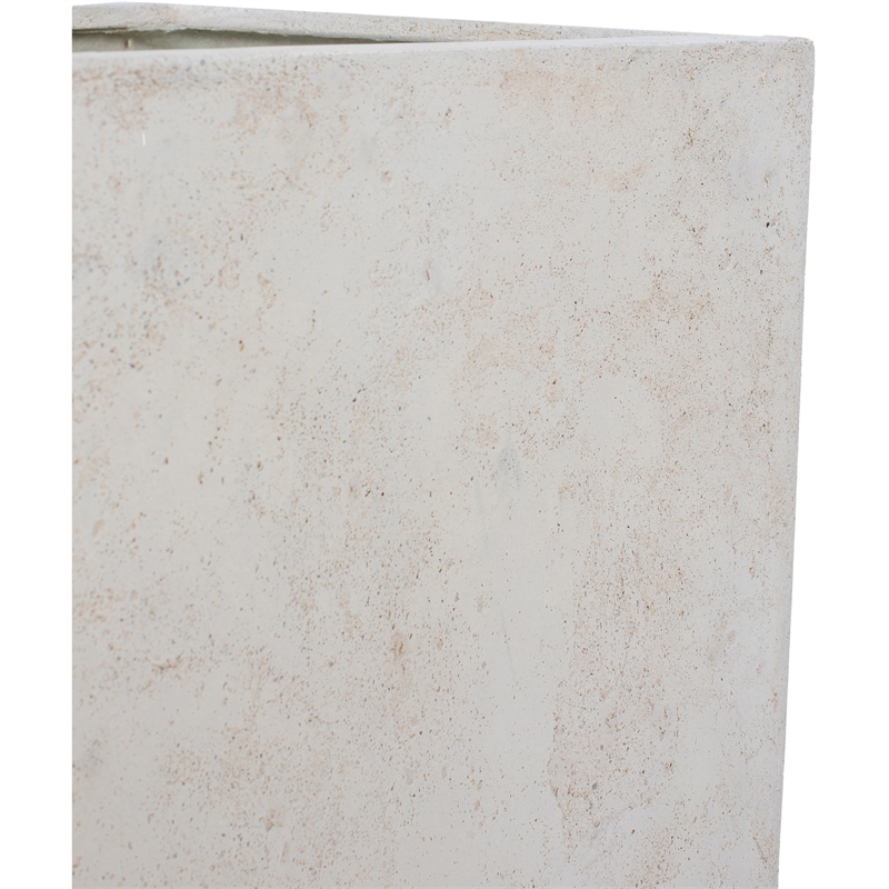 Alona Indoor/Outdoor Volcanic Stone Planter Cream