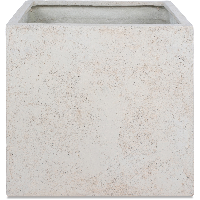 Alona Indoor/Outdoor Volcanic Stone Planter Cream