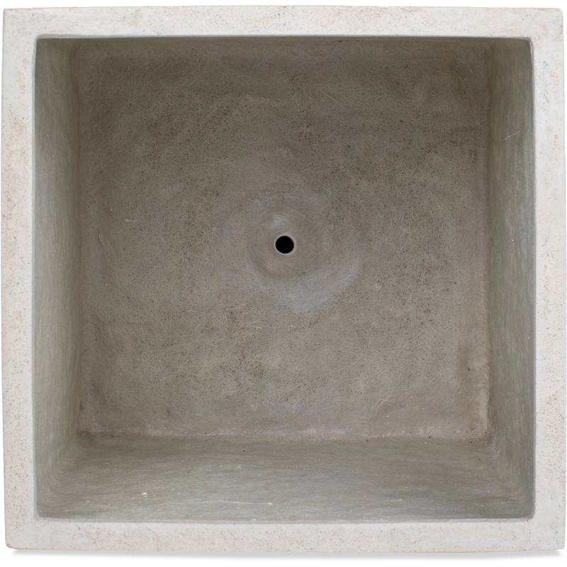 Alona Indoor/Outdoor Volcanic Stone Planter Cream