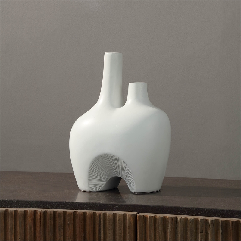 Pioneer Indoor Ceramic Vase Off White