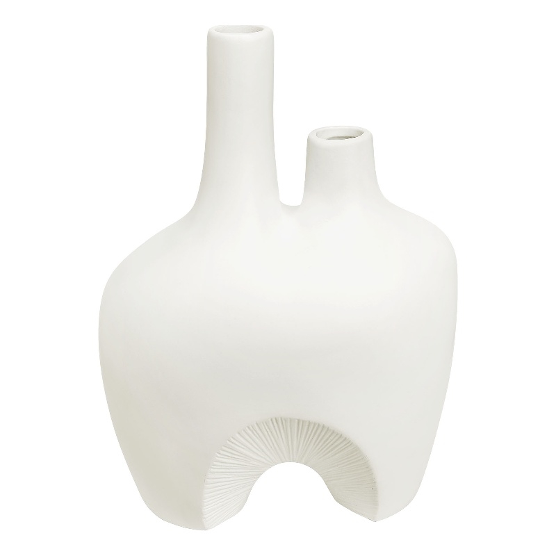 Pioneer Indoor Ceramic Vase Off White