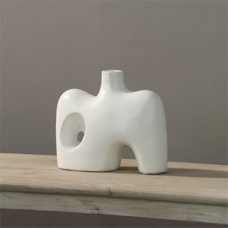 Mariner Indoor Ceramic Vase Off White
