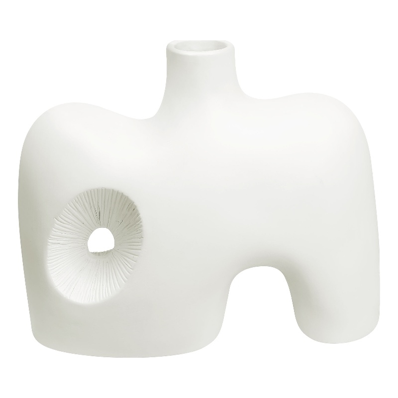 Mariner Indoor Ceramic Vase Off White