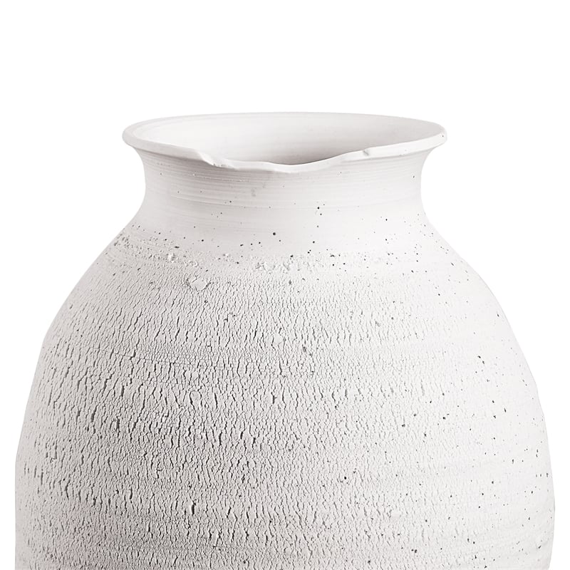 Zeb Indoor Ceramic Vase Matte White
