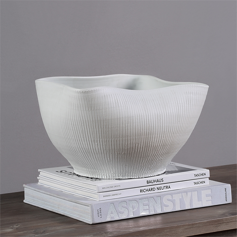 Gigi Indoor Ceramic Bowl Off White