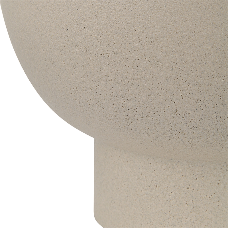 Lamoureux Indoor Ceramic Vase Textured Matte Ivory
