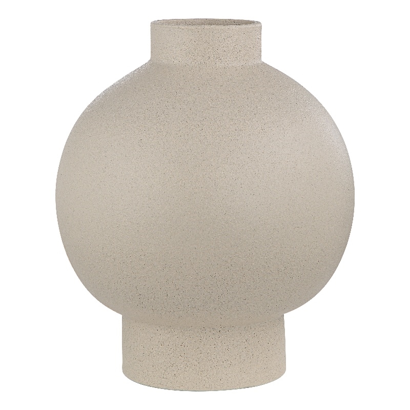 Lamoureux Indoor Ceramic Vase Textured Matte Ivory