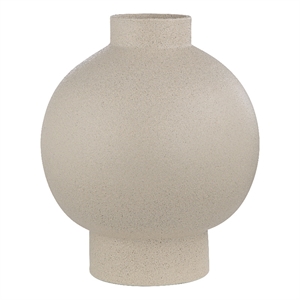 Lamoureux Indoor Ceramic Vase Textured Matte Ivory